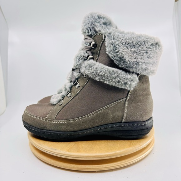 Aetrex Shoes - Aetrex Fiona Boots Women's EU 38 US 7.5-8 Gray Winter‎ Comfort Boots